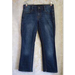 Calvin Klein Jeans Womens Size 8 Hemmed 31 x 28 Dark Wash Lean Boot Flap Pocket